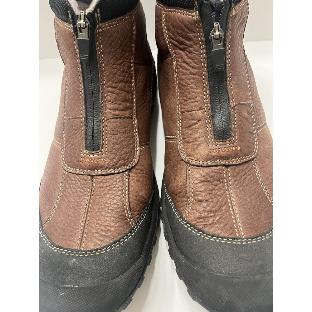 Clarks Archeo Mucker Zip Boot Brown Leather Front Zip Waterproof Insulate Men 14 - Picture 3 of 10